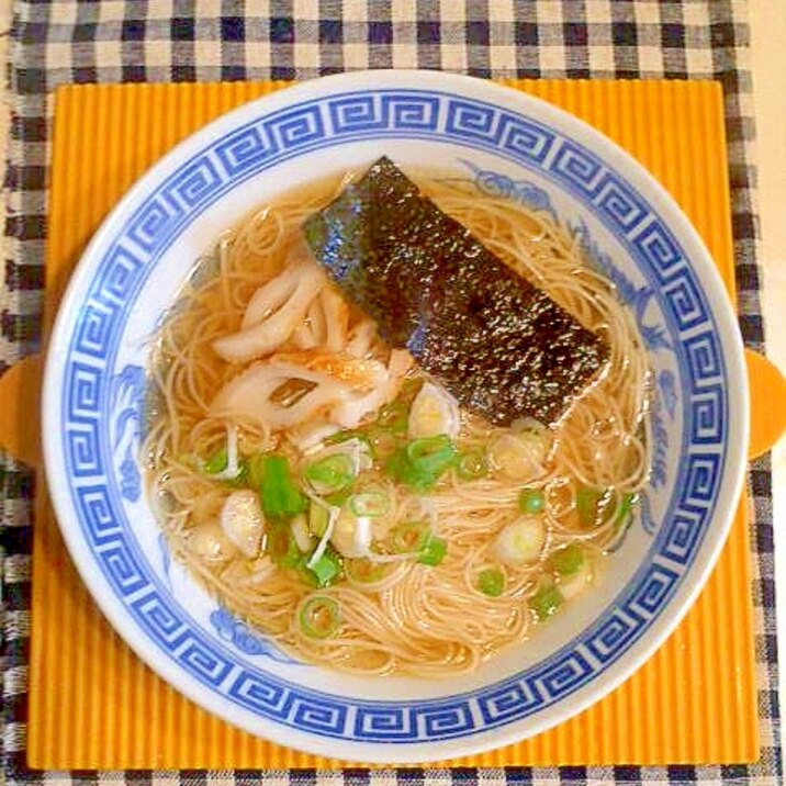 素麺ラーメン♪